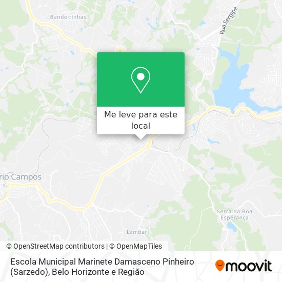 Escola Municipal Marinete Damasceno Pinheiro (Sarzedo) mapa
