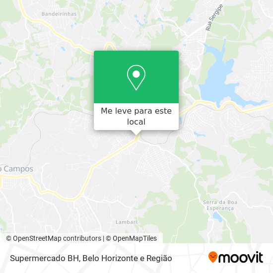 Supermercado BH mapa