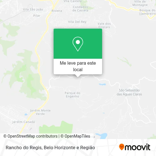 Rancho do Regis mapa
