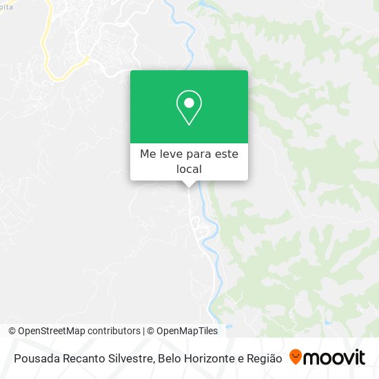 Pousada Recanto Silvestre mapa