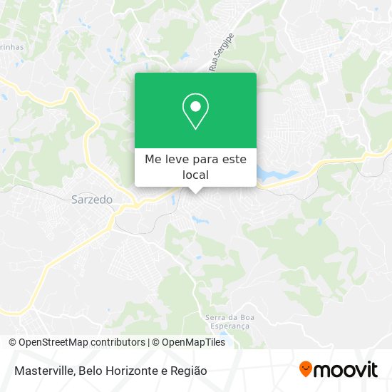 Masterville mapa