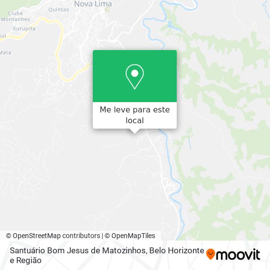 Santuário Bom Jesus de Matozinhos mapa