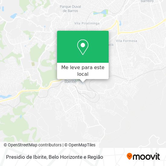 Presidio de Ibirite mapa