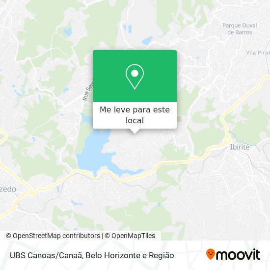 UBS Canoas/Canaã mapa