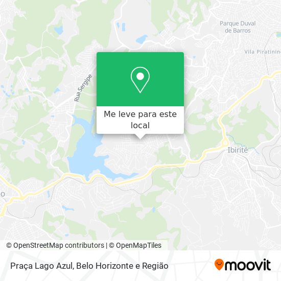 Praça Lago Azul mapa