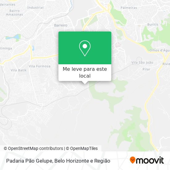 Padaria Pão Gelupe mapa