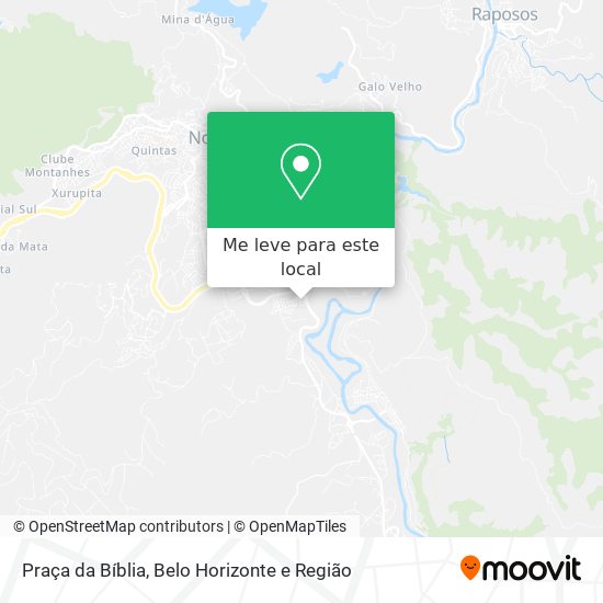 Praça da Bíblia mapa