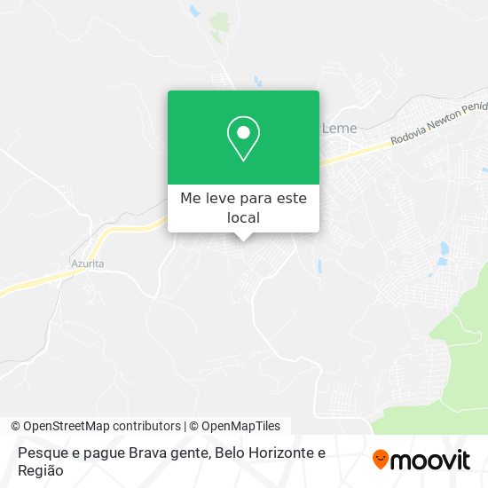 Pesque e pague Brava gente mapa