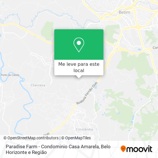 Paradise Farm - Condominio Casa Amarela mapa