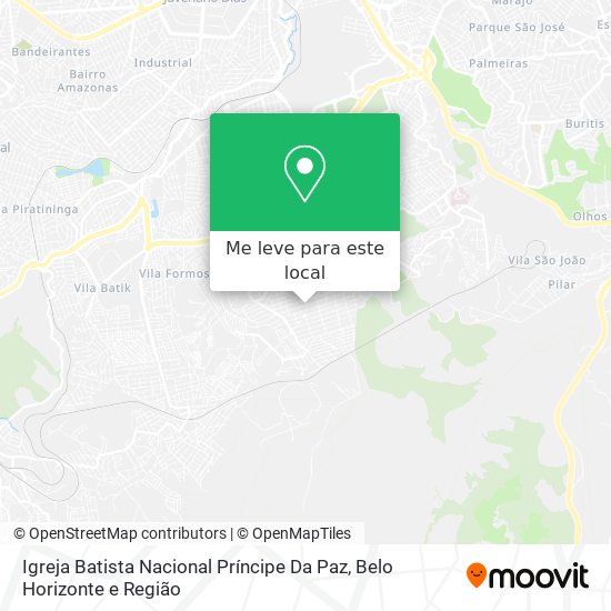 Igreja Batista Nacional Príncipe Da Paz mapa