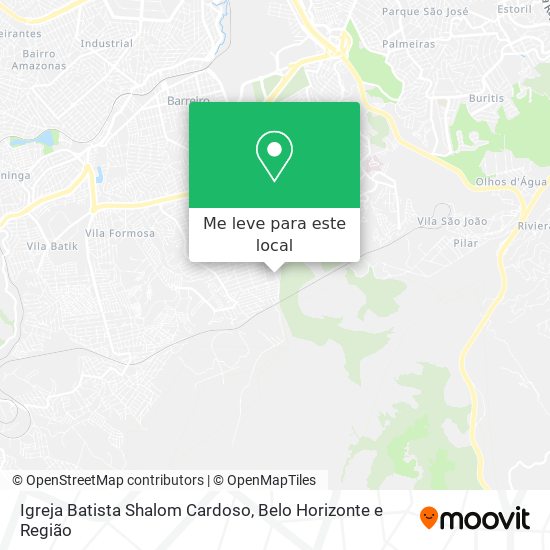 Igreja Batista Shalom Cardoso mapa