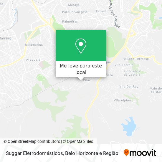 Suggar Eletrodomésticos mapa