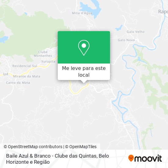Baile Azul & Branco - Clube das Quintas mapa
