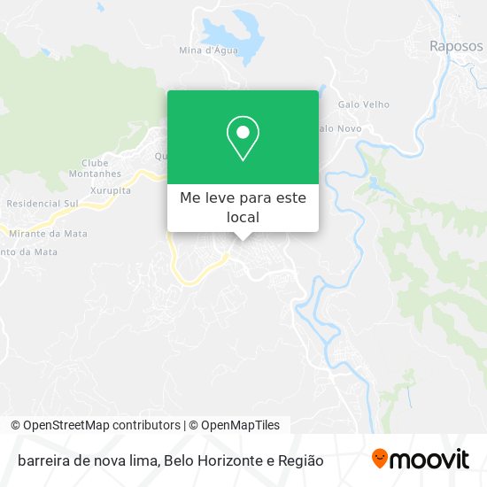 barreira de nova lima mapa
