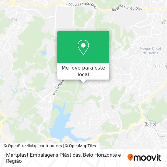 Martplast Embalagens Plásticas mapa