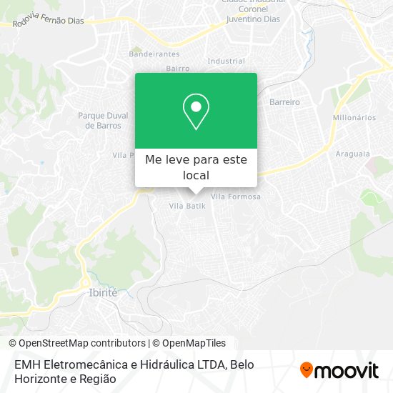 EMH Eletromecânica e Hidráulica LTDA mapa