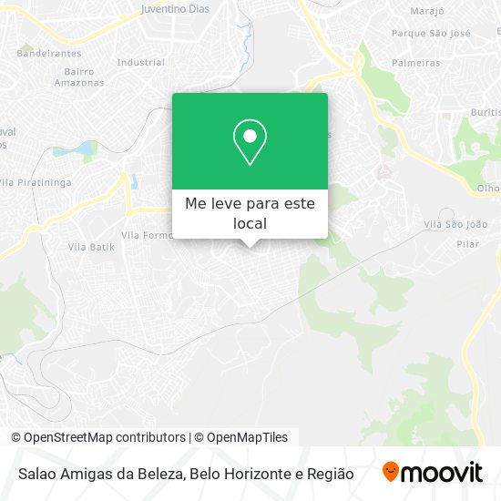 Salao Amigas da Beleza mapa