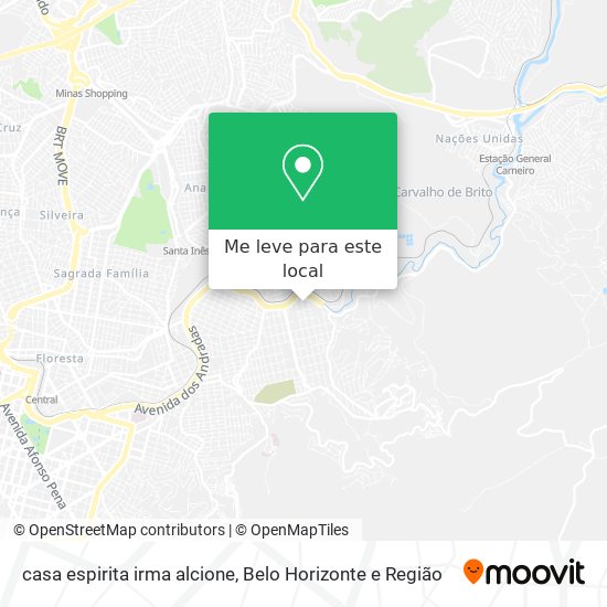 casa espirita irma alcione mapa