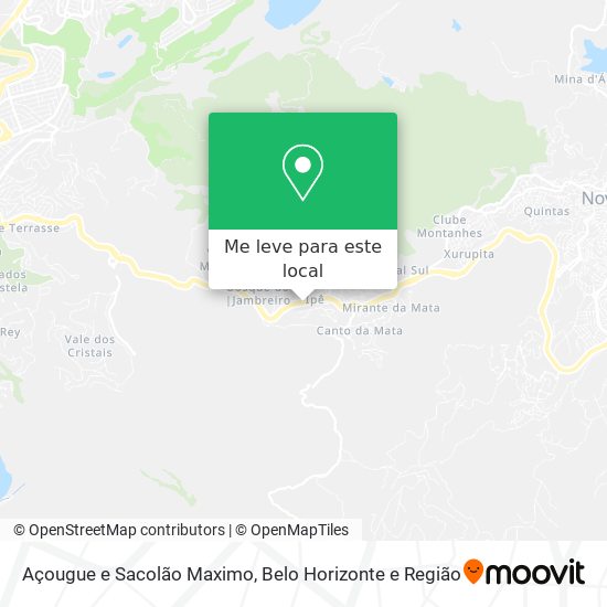 Açougue e Sacolão Maximo mapa