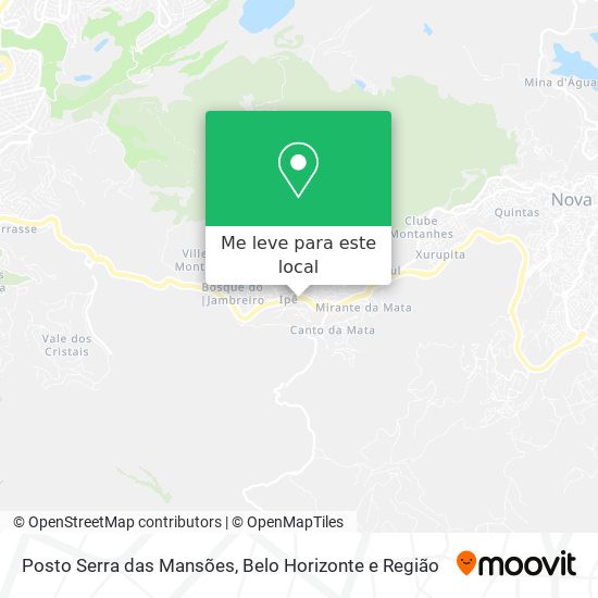 Posto Serra das Mansões mapa