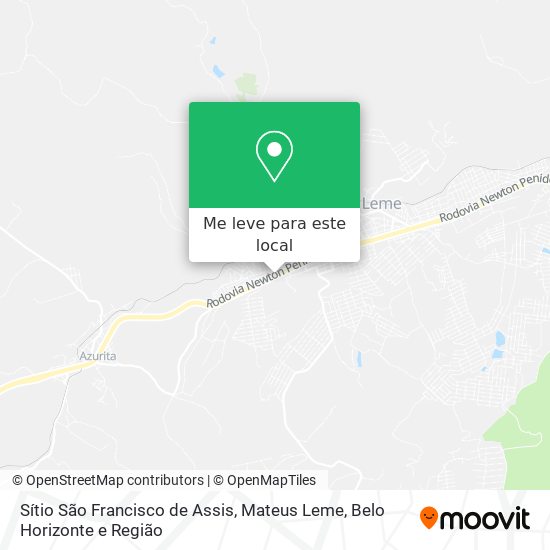 Sítio São Francisco de Assis, Mateus Leme mapa