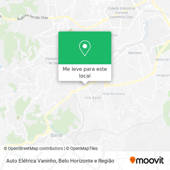 Auto Elétrica Vaninho mapa