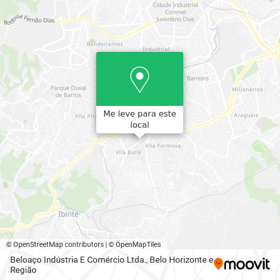 Beloaço Indústria E Comércio Ltda. mapa