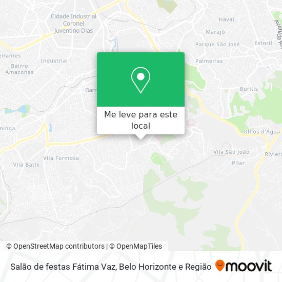 Salão de festas Fátima Vaz mapa