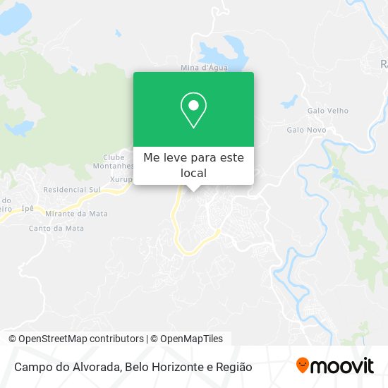 Campo do Alvorada mapa