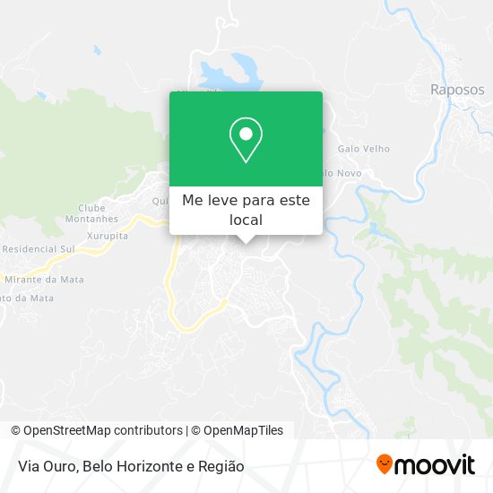 Via Ouro mapa