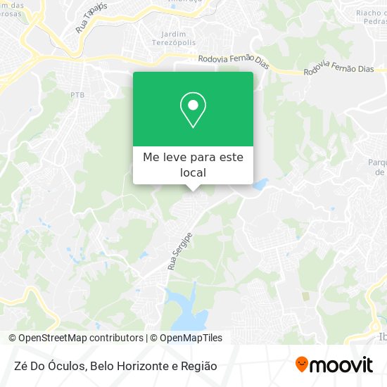 Zé Do Óculos mapa