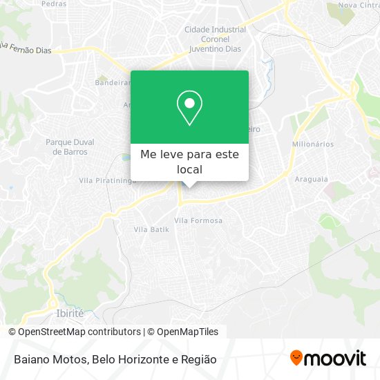 Baiano Motos mapa