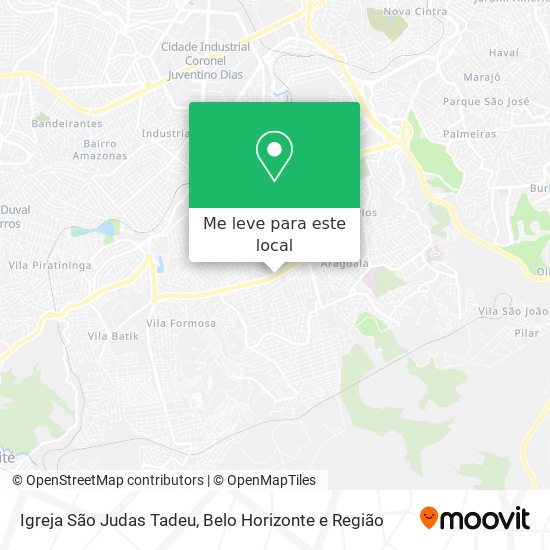 Igreja São Judas Tadeu mapa