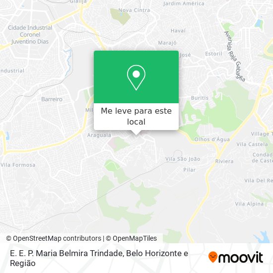E. E. P. Maria Belmira Trindade mapa