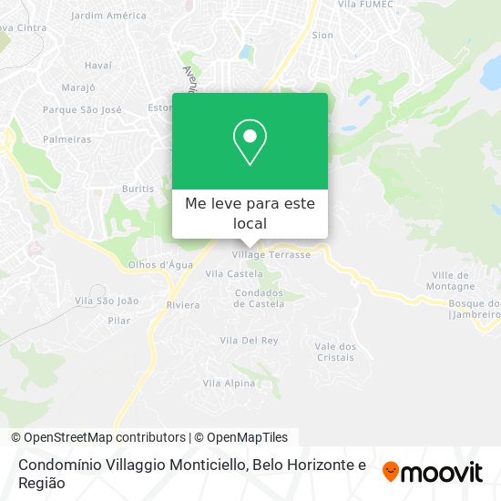 Condomínio Villaggio Monticiello mapa