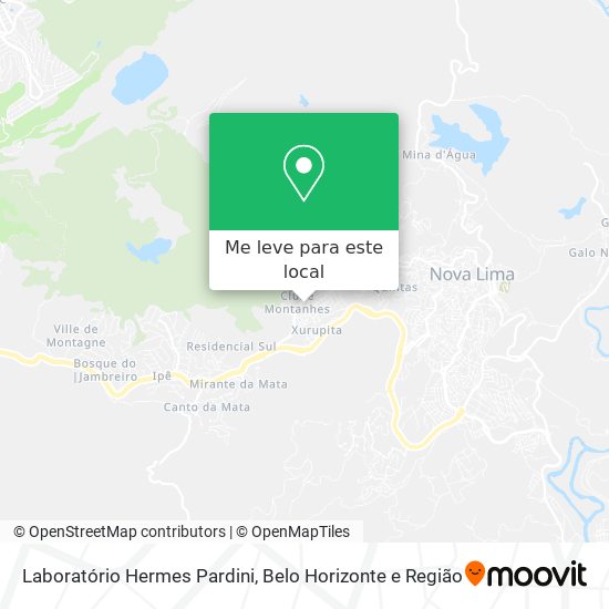 Laboratório Hermes Pardini mapa