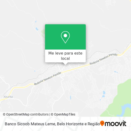 Banco Sicoob Mateus Leme mapa