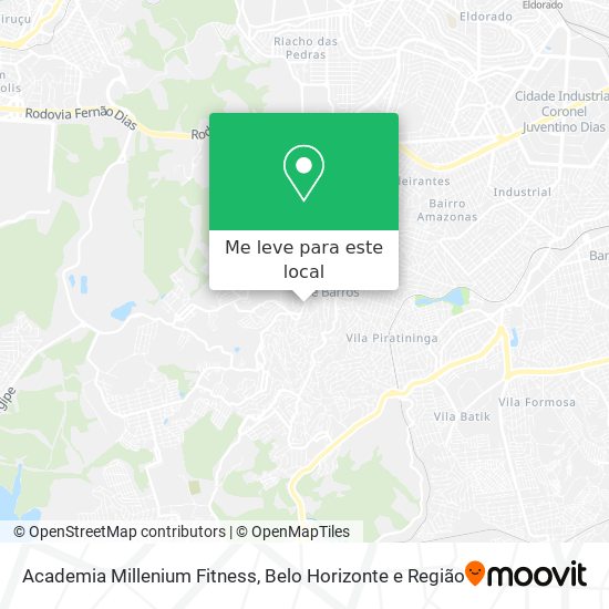 Academia Millenium Fitness mapa