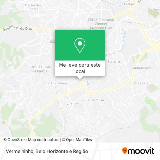 Vermelhinho mapa