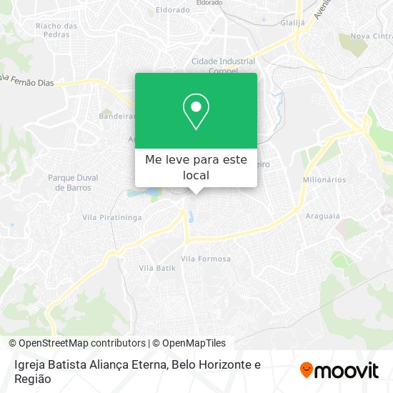 Igreja Batista Aliança Eterna mapa