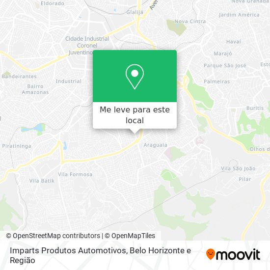 Imparts Produtos Automotivos mapa