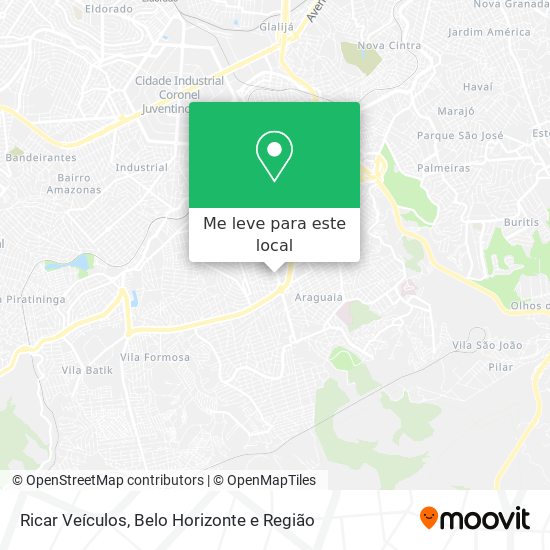 Ricar Veículos mapa