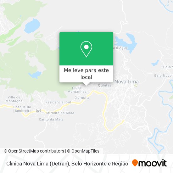 Clínica Nova Lima (Detran) mapa
