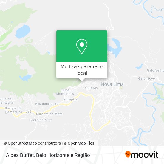 Alpes Buffet mapa