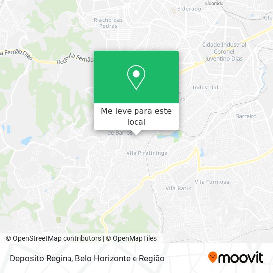 Deposito Regina mapa