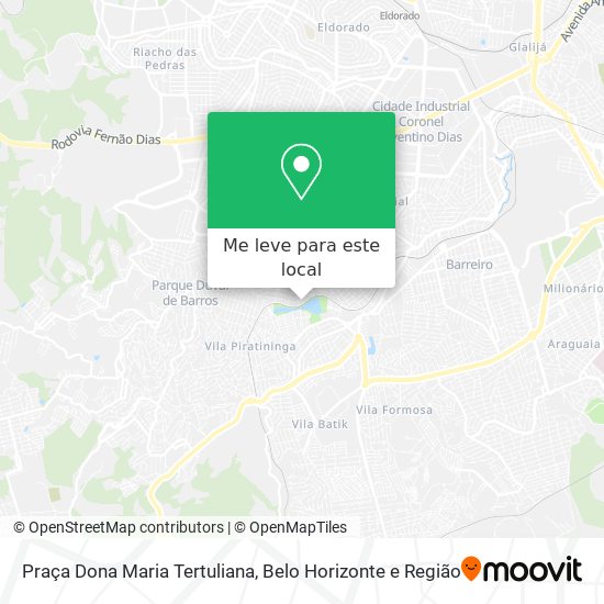 Praça Dona Maria Tertuliana mapa