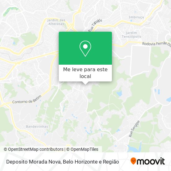 Deposito Morada Nova mapa