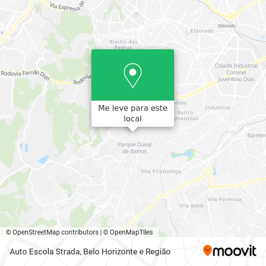 Auto Escola Strada mapa
