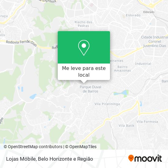 Lojas Móbile mapa