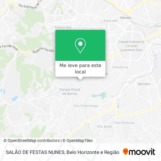 SALÃO DE FESTAS NUNES mapa